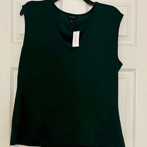Dark Green Sleeveless Top